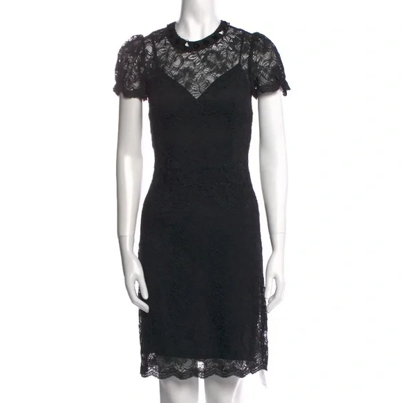 chinese dress ladies L'agence Jennifer Lace Bustier Midi Dress in Black